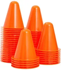 Juvale 50 Pack Mini Cones for Classroom