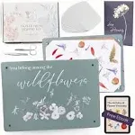 Hygge & Sage Extra Large Wooden Flower Press Artistry Kit with Nature 