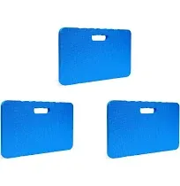 Gardzen 3-Pack Garden Kneeling Cushions - for Gardening, Baby Bath, Yoga, Pilates, Exercise, 16"x8"x1", Blue