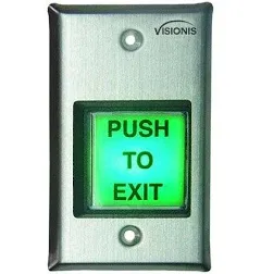 Exit Button Door Access Control Visionis VIS-7000 Green Square Brand New in Pack