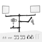 Neewer Desktop Camera Overhead Phone Webcam Mount Stand with 4 Flexible Arms