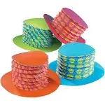 Fun Express Accordion Party Hats - Set of 12 - mad hatter tea party decorations