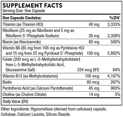 Thorne B-Complex #6 60 Capsules