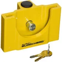 (TCL3-YL Deadbolt Blockhead Trailer Coupler Lock