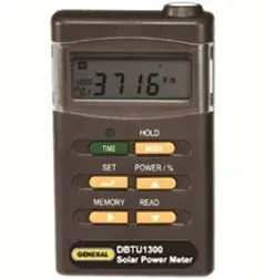 General Tools Handheld Digital Solar BTU Power Tester Meter #DBTU1300 With 4 Digit LCD Display, Wide Spectral Range, Cosine Corrected