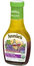 Annies Homegrown Organic Red Wine & Olive Oil Vinaigrette, 8 Ounce