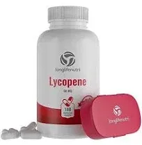 LongLifeNutri Lycopene 50mg 180 Vegetarian Capsules