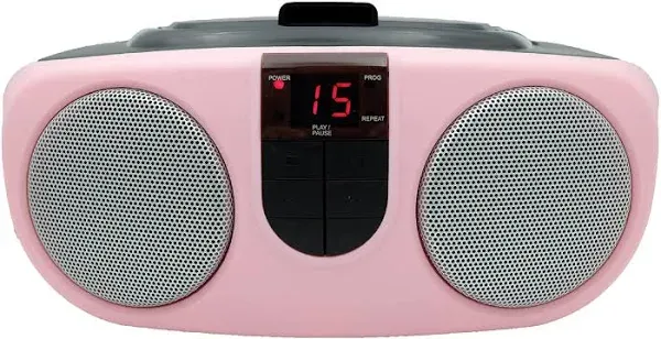 PROSCAN ELITE Portable AM/FM Radio With CD Player (BLACK) - Retro Boombox Speaker, CD Player, AM/FM Radio, AUX Audio Device Player For Home & Travel