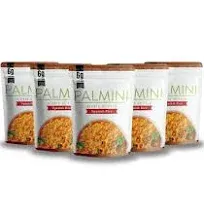 Palmini Spanish Rice | Low-Carb, Low-Calorie Hearts of Palm Rice | Keto, Gluten Free, Vegan, Non-GMO | As seen on Shark Tank | (8 Ounce Pouch - Pack of 6)