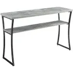 x Calibur Console Table Faux Birch Convenience Concepts