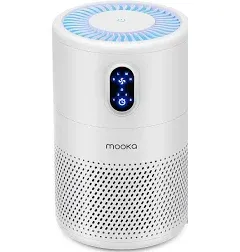  Air Purifiers for Home Large Room up to 1076ft², H13 True HEPA Air White