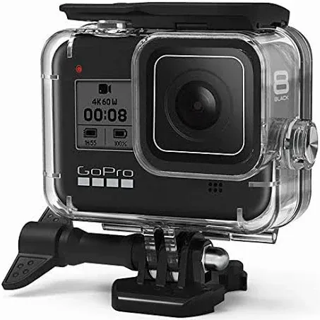 WINGOMART Waterproof Case for Gopro Hero 8 Black Protective Underwater 60M Dive Housing Shell \w Bracket Accessories for Go Pro Hero8 Action Camera