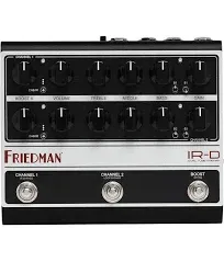 Friedman IR-D 2-Channel All-Tube Preamp Pedal, IR Cabinet &amp; Power Amp Simulation