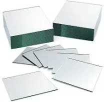 Fortunenine 50 Pack Square Mirror Tiles