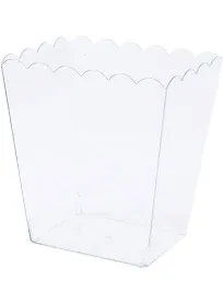 Fun Express Medium Scalloped Plastic Containers - Party Supplies - 3 Pieces