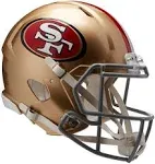 Riddell SF 49ers Revolution Speed Full-Sz. Authentic Football Helmet-Fanatic<wbr/>s