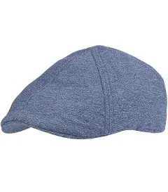 Levis Newsboy Curved Brim Blue Hat Jersey Ivy Handsome Casual Cap Mens size S/M