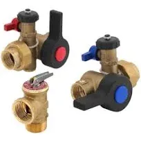 Watts 3/4&#034; 3/4 LFTWH-FT-HCN-R<wbr/>V Tankless water heater Valve kit w/ relief