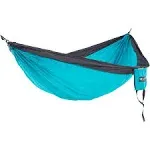 ENO SingleNest Hammock - Lightweight, 1 Person Portable Aqua/Charocal 