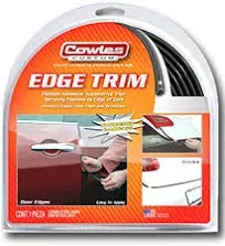 Cowles Custom - Enhanced 50fT Chrome U-Channel Edge Guard Trim, 50FT Flexible Plastic (PVC) Bumper Protector Accessory, Door Guard for Cars, Trucks, SUV, ATV, Boats