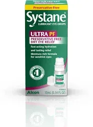 Systane Ultra Multi-Dose Preservative-Free Eye Drops Twin Pack (2x10ml) Ultra Lubricant Eye Drops Twin Pack for Dry Eyes, 10ml Each