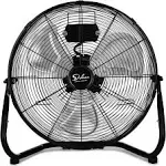 18 Inch 3-Speed High Velocity Heavy Duty Metal Industrial Floor Fans, Black, New