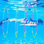 Forblader Pool Toys for Kids 4-Packs Swim Through Rings Pool Diving Water Toy...