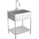 Transolid EWS-2822S 28" Free Standing Single Basin Stainless Steel