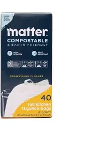 Matter Compostable Tall Kitchen Trash Bags