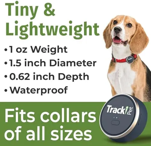 Tracki Cat GPS Tracker, Tiny &amp; Light Waterproof for 10Lbs+ cats only