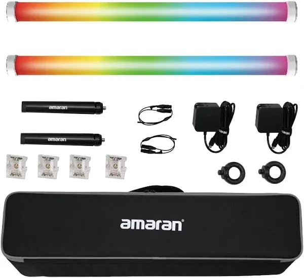 Amaran PT2c 2' RGBWW LED Pixel Tube 2-Light Production Kit