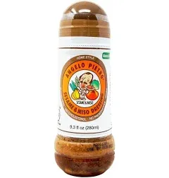 Pietro Dressings Sesame and Miso Salad Dressing, 9.3 Oz. - Natural, Delicious Marinade for Vegetables, Pasta Salads, Beef, Pork, Seafood - Gluten-Free, MSG-Free, Vegan Salad Toppings