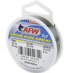 American Fishing Wire Surflon Micro Supreme Nylon Coated 7x7 Stainless Steel Leader Wire