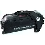 Vise Clear Top 3 Ball Tote Roller Bowling Bag- Black