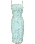 Dress The Population Josselyn Beaded & Sequin Midi-Dress