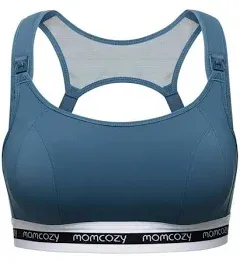 Momcozy Nursing Bras for Breastfeeding Low-Impact Nursing Sports Bra Women's Support Maternity Pregnancy Padded Wireless Bra