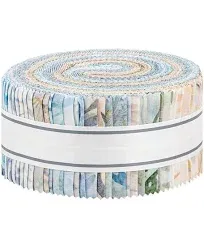 Robert Kaufman Fabrics Morning Mist Artisan Batiks Roll Up Fabric Strips