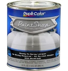 Dupli-Color Paint Shop Brilliant Silver Automotive Lacquer Finish System 1 Quart