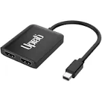 Mini DisplayPort to Dual HDMI 4K 60Hz MST Adapter