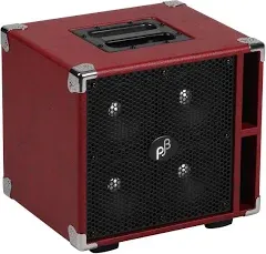 Phil Jones Bass Compact 4 C4 Red 4x5 Bass Guitar Amplifier Cabinet | Reverb