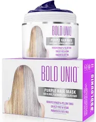 Bold Uniq Purple Hair Mask For Blonde Platinum Bleached