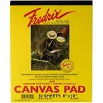 Canvas Pad Fredrix Size: 10" H x 8" W