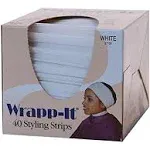 Graham Beauty Wrapp-It 40 Styling Strips, White