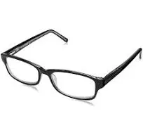 Foster Grant James Black Multi Focus Reading Glasses with Case +2.75