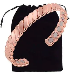 VEDA Ultra-Strength Magnetic Bracelet - Guaranteed 99.9% Pure Magnetic Copper