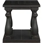 Ashley Mallacar Rectangular End Table - Black