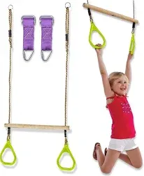 TRAILBLAZE Trapeze Bar Gym Rings Outdoor Playground Accessories Height Swing Bar