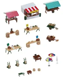 Faller N Scale Market Stands and Carts