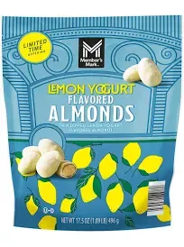 🍋LIMITED EDITION!🍋Memb<wbr/>er&#039;s Mark Lemon Yogurt Almonds, 17.5 Ounce FREE SHIPPING