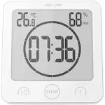 Baldr Bathroom LCD Waterproof Shower Clock with Timer